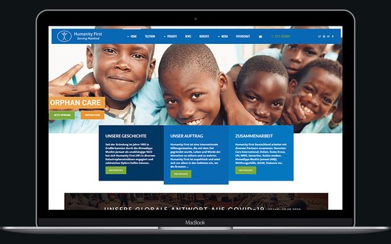 Website von Humanity First Deutschland