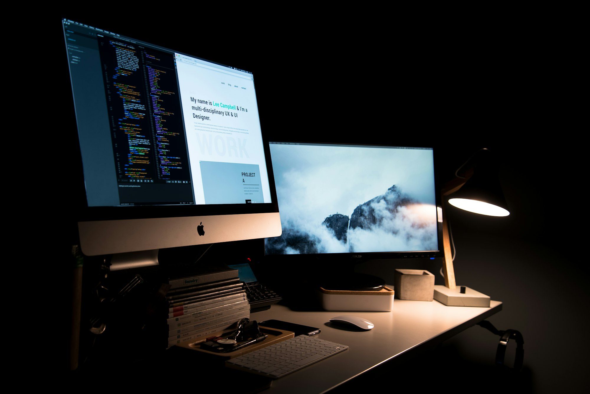 Webdesign-Projekt am Laptop