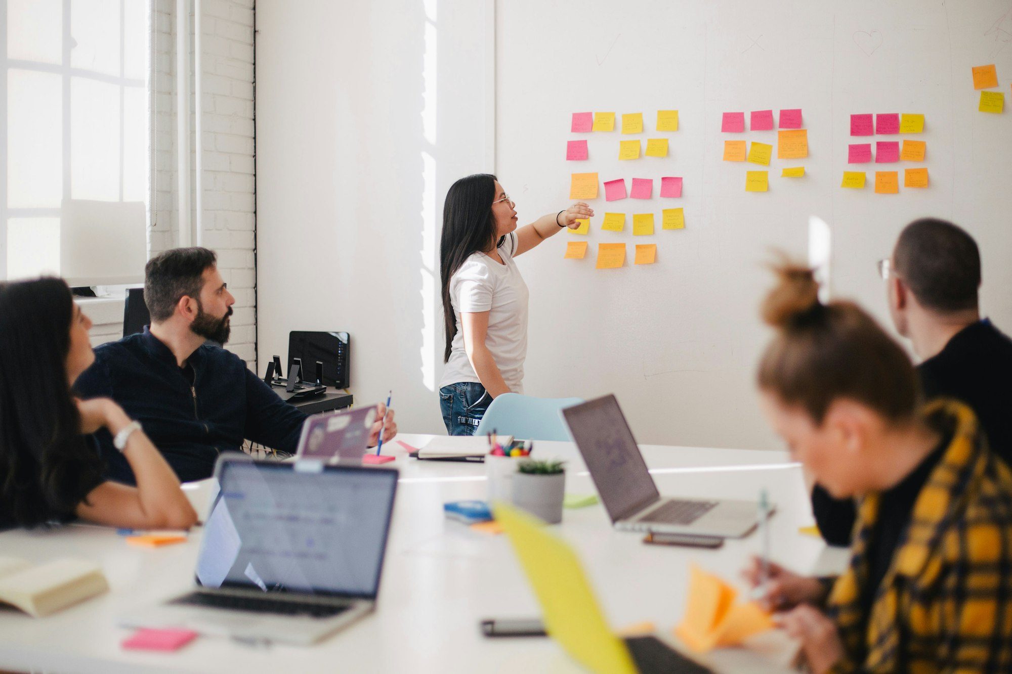 Strategie-Workshop am Whiteboard